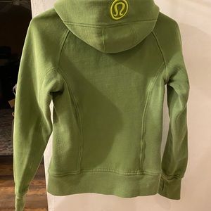 Lululemon scuba hoodie green size 4